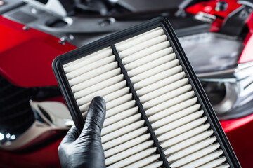 Canvas Print - car air filter