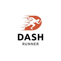 Poster - Speed Dash Runner logo design template