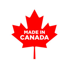 Sticker - made in canada maple leaf logo icon