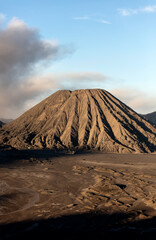 Dormant volcano near the active Mt Bromo Indonesia