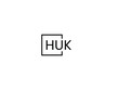 HUK letter initial logo design vector illustration