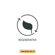 regenerative icons  symbol vector elements for infographic web