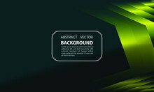Abstract Background Geometric Gradient Shadow Overlay Emerald Green And Yellow Colors With Modern Trendy Futuristic Style For Posters, Banners, Vector Design Eps 10