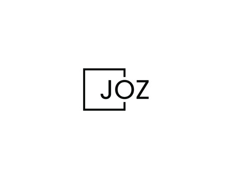 JOZ letter initial logo design vector illustration