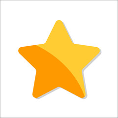 Decorative creative gold star symbol badge icon vector image.