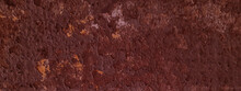 Abstract Grunge Oxidized Old Rusty Corrosion Iron Metal Background. Brown Or Red Texture Background, Rusty Metal Background For Wallpaper, Cover, Decoration And Design.