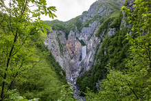 Wasserfall Boka In Bovec, Slowenien