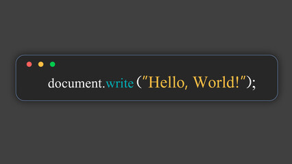 Poster - hello world in programming language