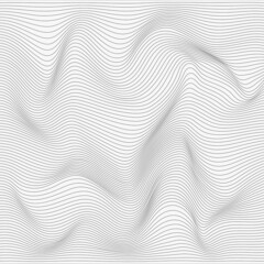 Relief black and white background with optical illusion of distortion.