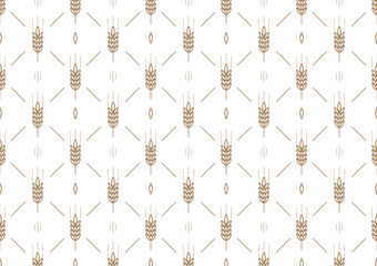 Wheat pattern wallpaper. oat symbol. free space for text. rice sign. Rice pattern wallpaper.