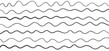 Pattern With Lines And Waves. Universal Texture. Abstract Dinamic Background. Doodle For Design. Lineal Wallpaper. Print For Polygraphy, T-shirts And Textiles. Decorative Style. Line Art Creation