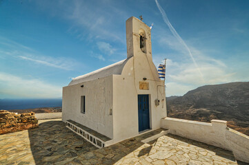 Wall Mural - Church in Chora village of Serifos