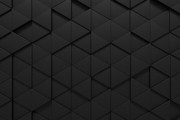 Wall Mural - modern tile wall. darkness background design. 3d rendering.