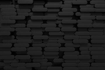 Wall Mural - modern tile wall. darkness background design. 3d rendering.
