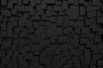 Wall Mural - modern tile wall. darkness background design. 3d rendering.