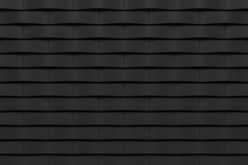 Wall Mural - modern tile wall. darkness background design. 3d rendering.