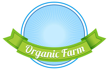 Wall Mural - logo design with words organic farm