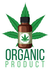 Wall Mural - Cannabis plant as organic product