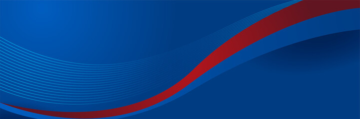 Wall Mural - Red and blue abstract banner background