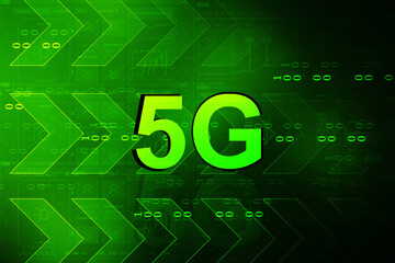 Poster - 2d rendering 5G Network 5G Connection
