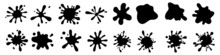 Blot Vector Icon Set. Blotch Illustration Sign Collection. Blur Symbol.