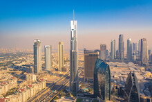 United Arab Emirates, Dubai,View OfBurj Khalifa And Surrounding Cityscape