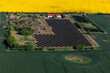 Neubrandenburg, Photovoltaikanlage, Mecklenburg-Vorpommern, Deutschland, Luftaufnahme aus dem Flugzeug 