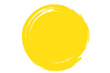 © Marinko - Circle grunge stamp. Round vector isolated on white background. Yellow stamp vector. For grunge badge, seal, ink and stamp design template. Round grunge hand drawn circle shape, vector