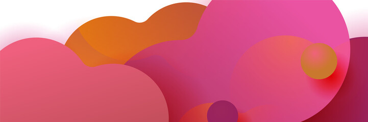 Orange abstract banner background