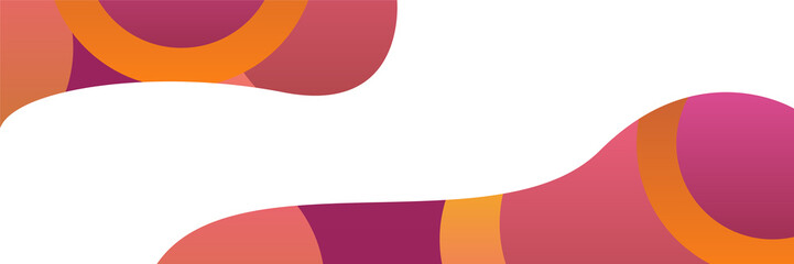 Orange abstract banner background