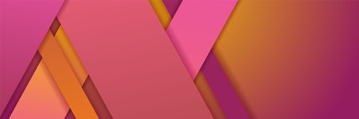 Orange abstract banner background
