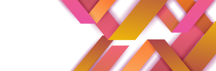 Orange abstract banner background