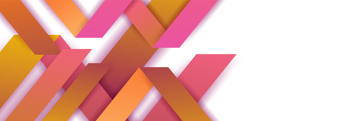 Orange abstract banner background