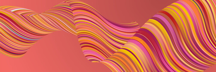 Orange abstract banner background