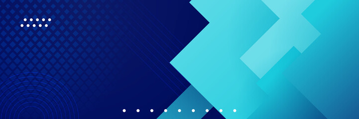 Blue abstract banner background