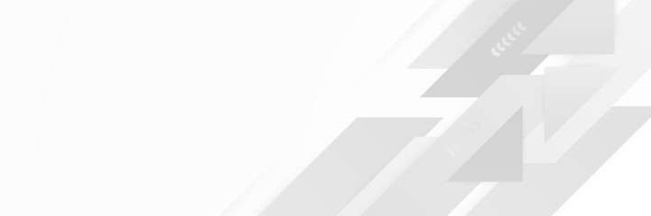white abstract banner background