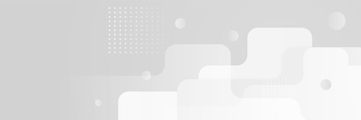 White abstract banner background