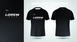 © TaufikStuff - black t-shirt sport jersey design