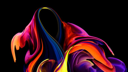 Wall Mural - Color  abstract illustration made of purple colored oil paint on background,    Luxury abstract for a mobile screen concept, phone desktop and wallpaper, background, background 3d render,