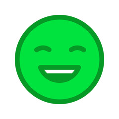 Poster - Happy client reaction semi flat color vector object. Full sized item on white. Customer opinion. Satisfied consumer assessment simple cartoon style illustration for web graphic design and animation