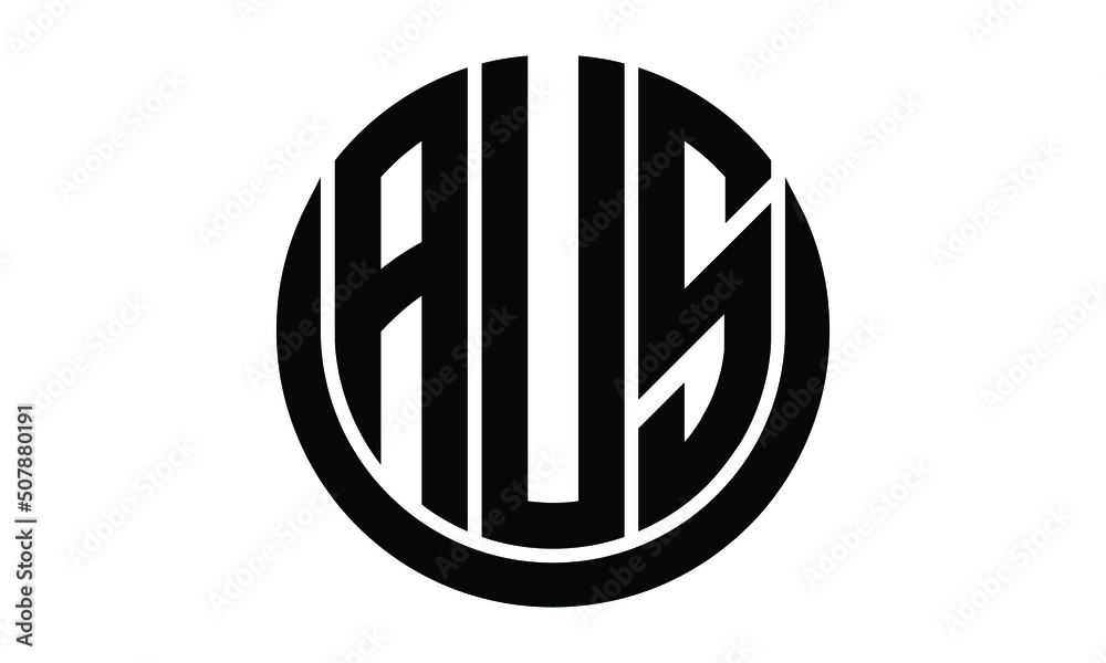 AVS shield with round shape logo design vector template | monogram logo ...