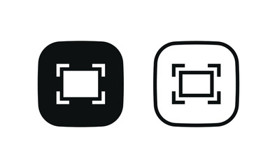 Poster - maximize full screen icon, expand screen size fullscreen icons - square button