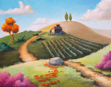 Colorful Rural Landscape