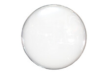 3d White Light Texture Of Reflection On Rough Bubble Isolated On White Background. Abstract Bubble Glossy 3d Geometric Shape Object Illustration Render With Clipping Path.