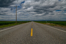 Empty Road And Sky