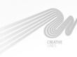 © Sylverarts - Wave lines in 3D perspective vector abstract background with smooth gradient of light grey and white monochrome colors, easy relaxing motion.