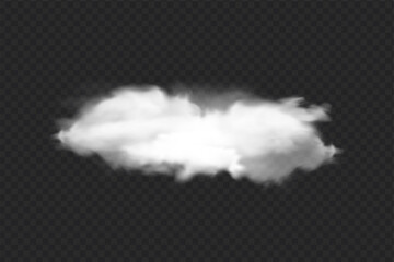 Wall Mural - Vector cloud of smoke or fog. Fog or cloud on an isolated transparent background. Smoke, fog, cloud png