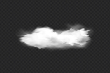 Wall Mural - Vector cloud of smoke or fog. Fog or cloud on an isolated transparent background. Smoke, fog, cloud png