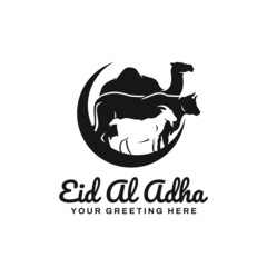 Wall Mural - Eid al adha logo