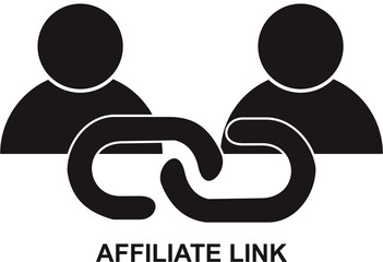 Affiliate Link icon, concept symbol design for web and mobile.